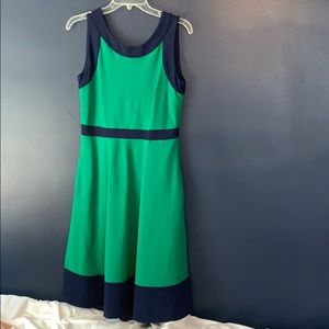 Bright colored sleveless dress